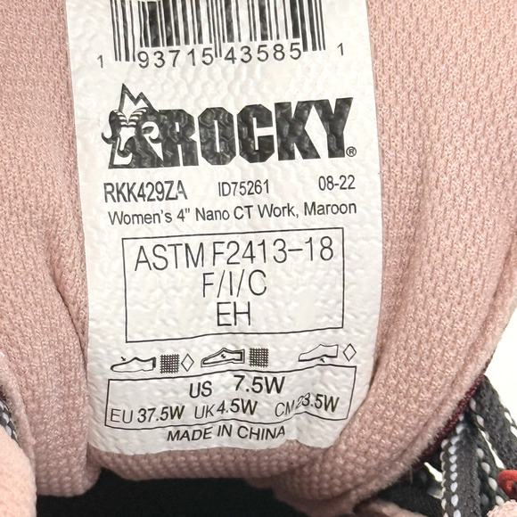 Rocky SR Athletic Work Comp Toe RkK429ZA Wo’s Size 7.5W - Picture 15 of 15